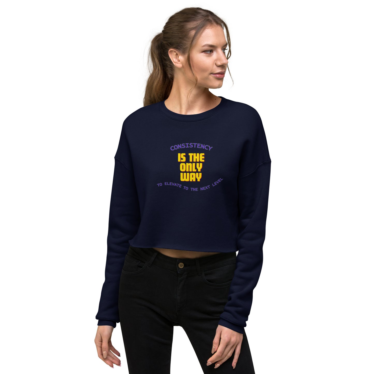 Motivational Crop Sweatshirt