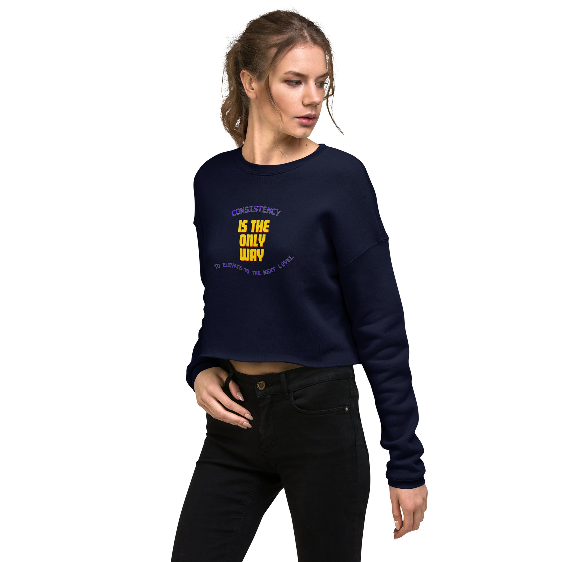 Motivational Crop Sweatshirt