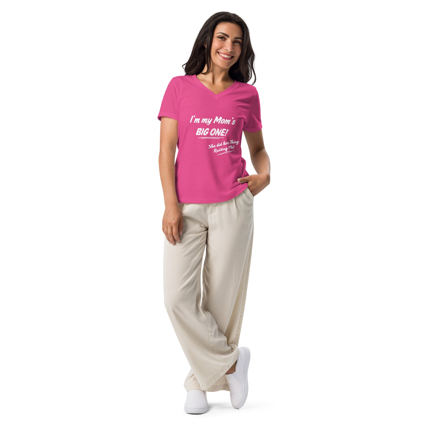 Mother's Day Inspirational Women's relaxed V-Neck T Shirt