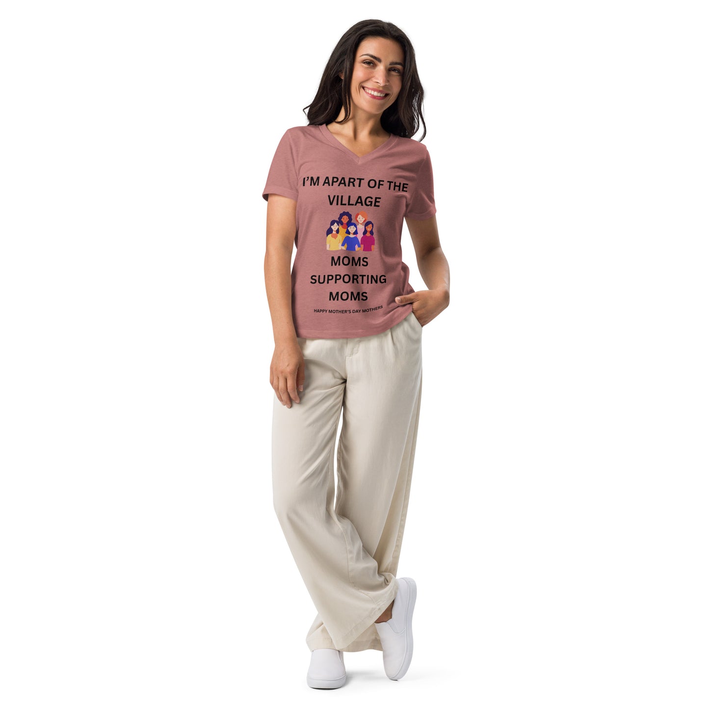 Mother's Day Relaxed V-Neck T Shirt