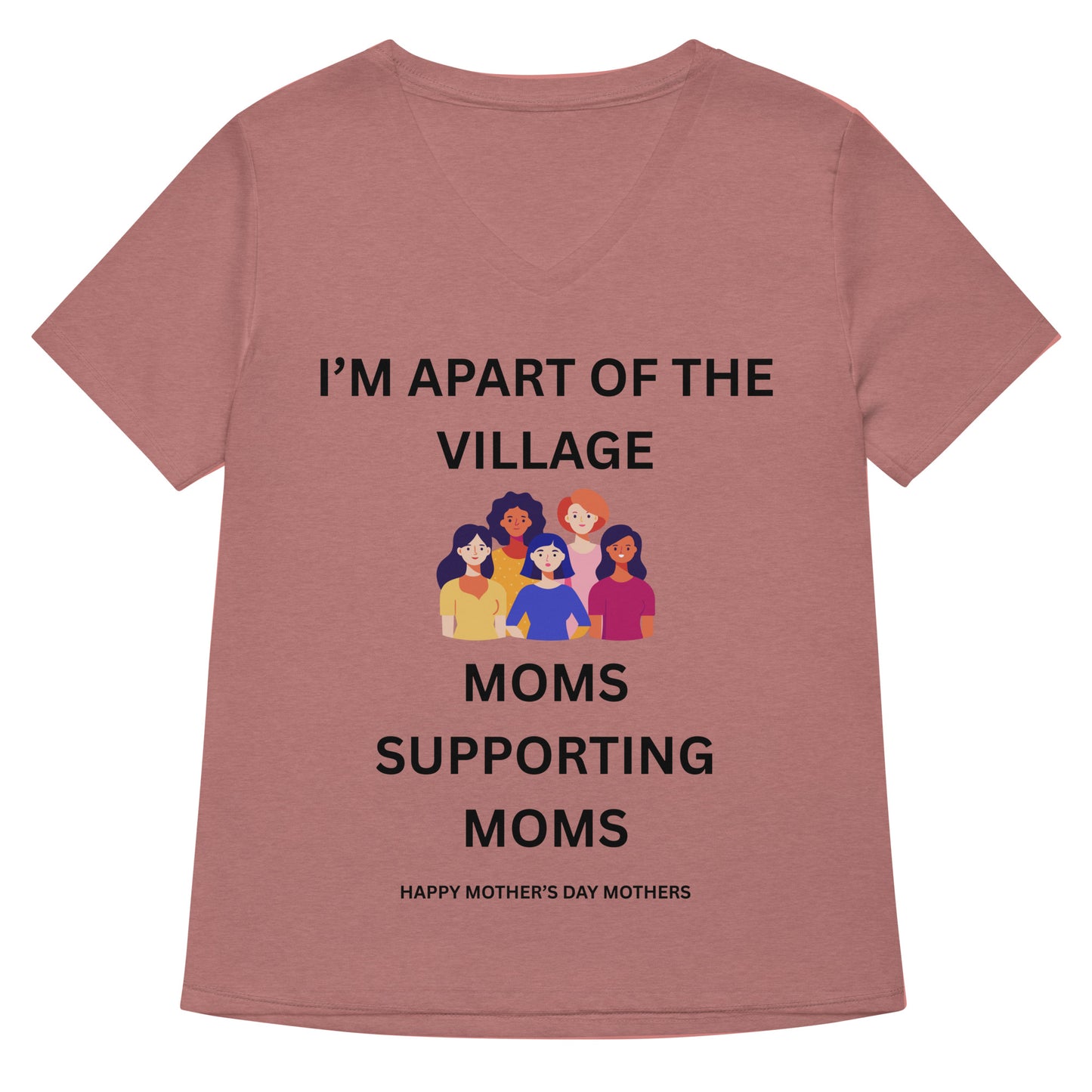 Mother's Day Relaxed V-Neck T Shirt