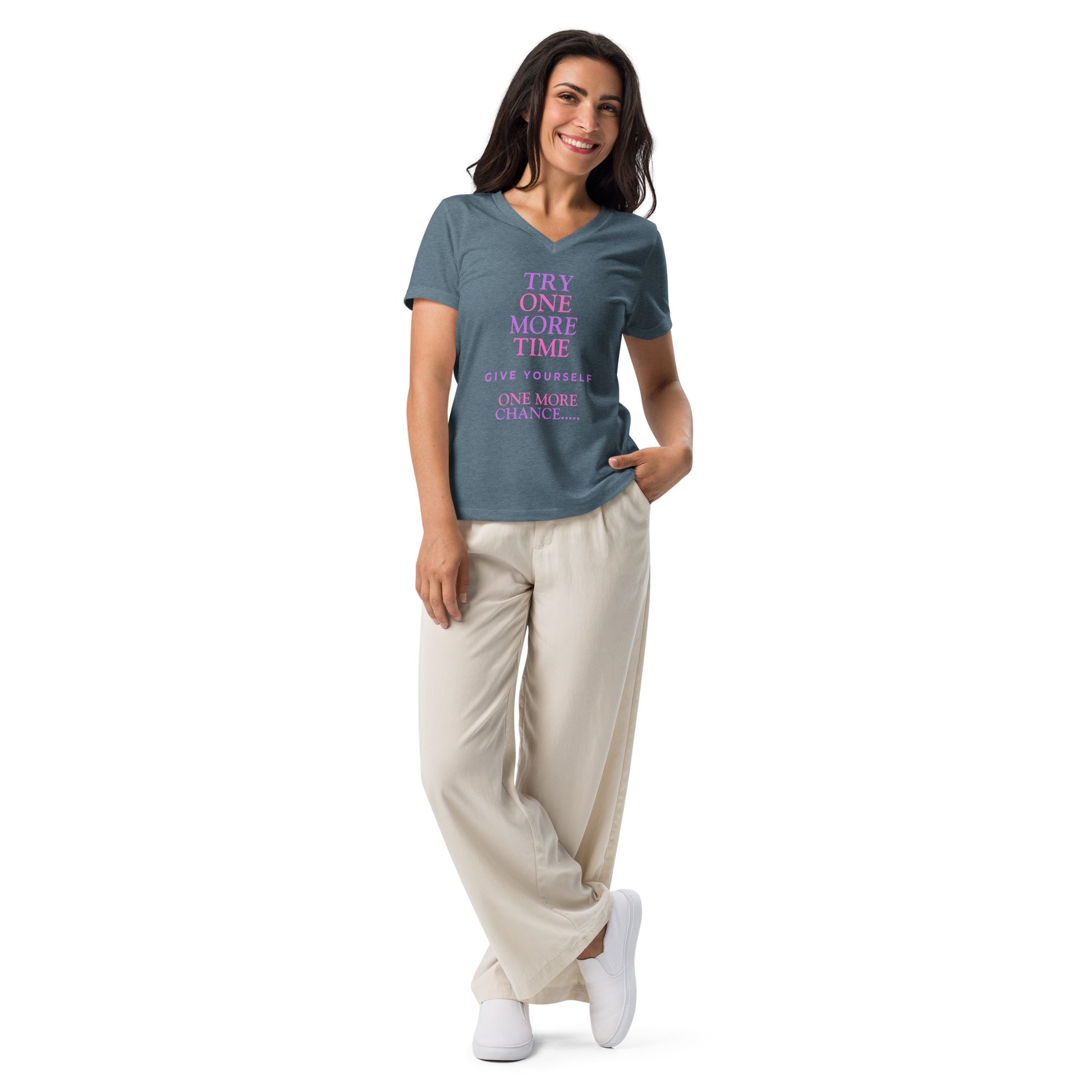 Inspirational Women’s relaxed V-Neck T Shirt