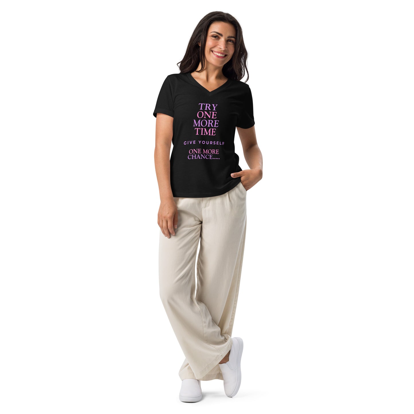 Inspirational Women’s relaxed V-Neck T Shirt