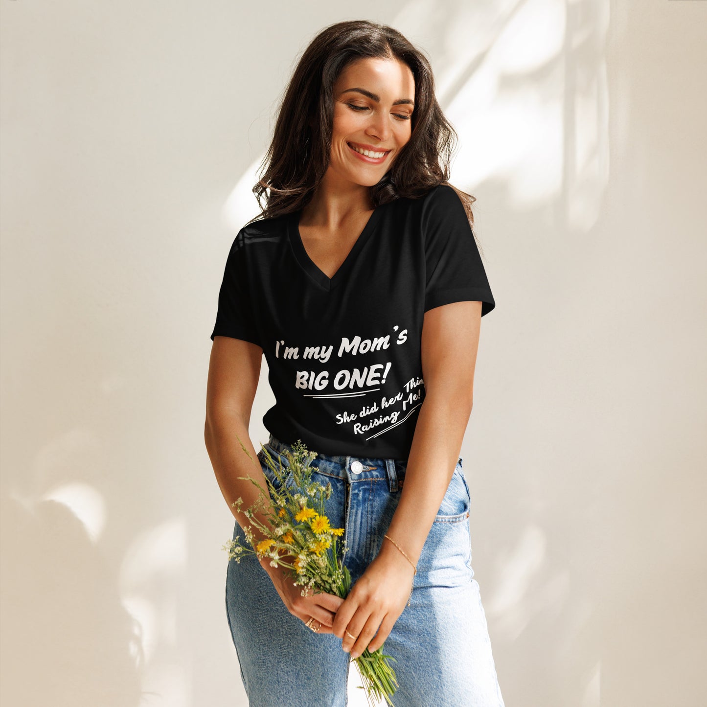 Mother's Day Inspirational Women's relaxed V-Neck T Shirt