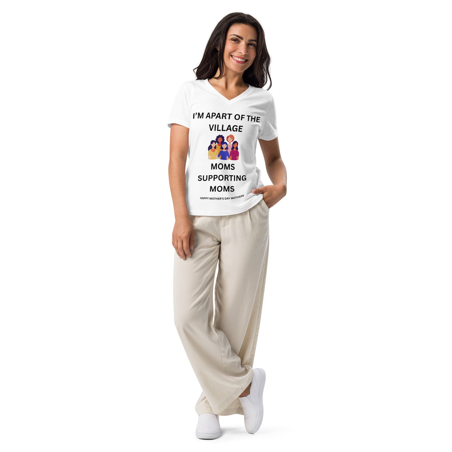Mother's Day Relaxed V-Neck T Shirt