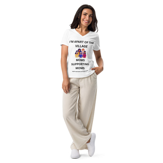 Mother's Day Relaxed V-Neck T Shirt