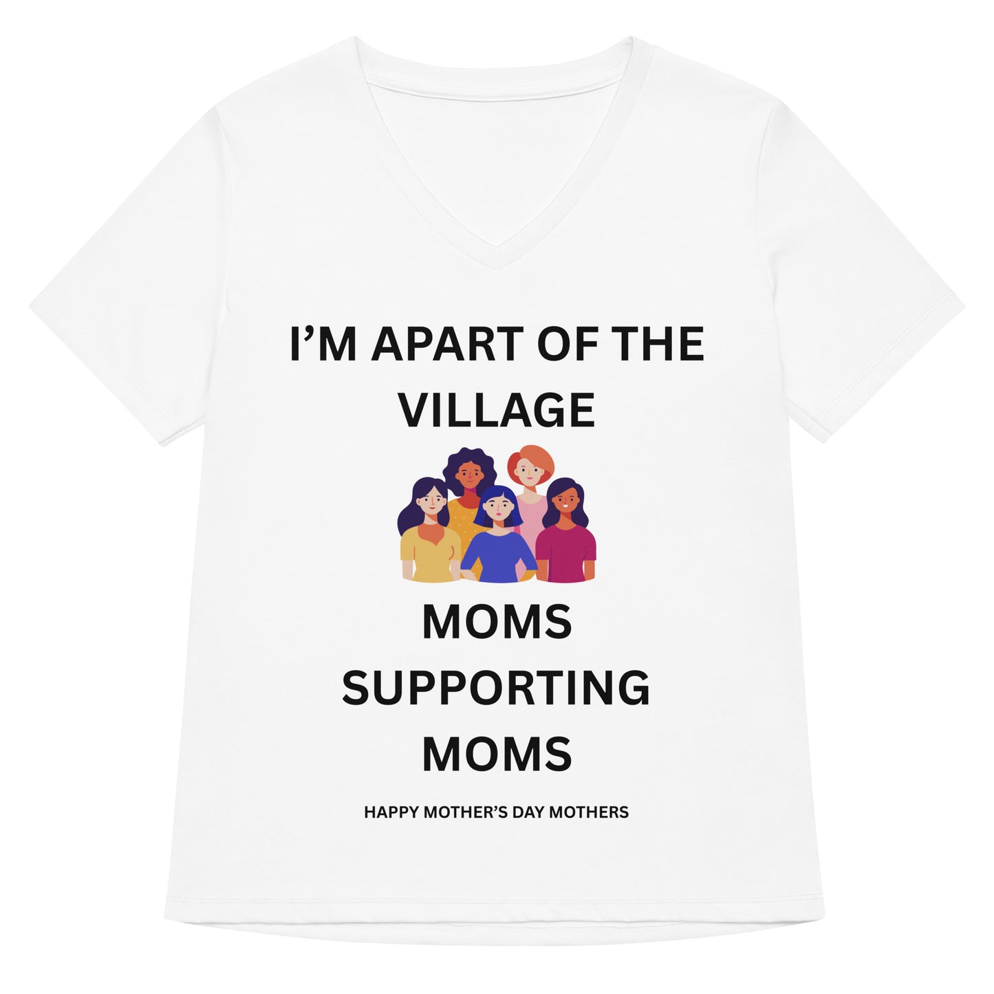 Mother's Day Relaxed V-Neck T Shirt