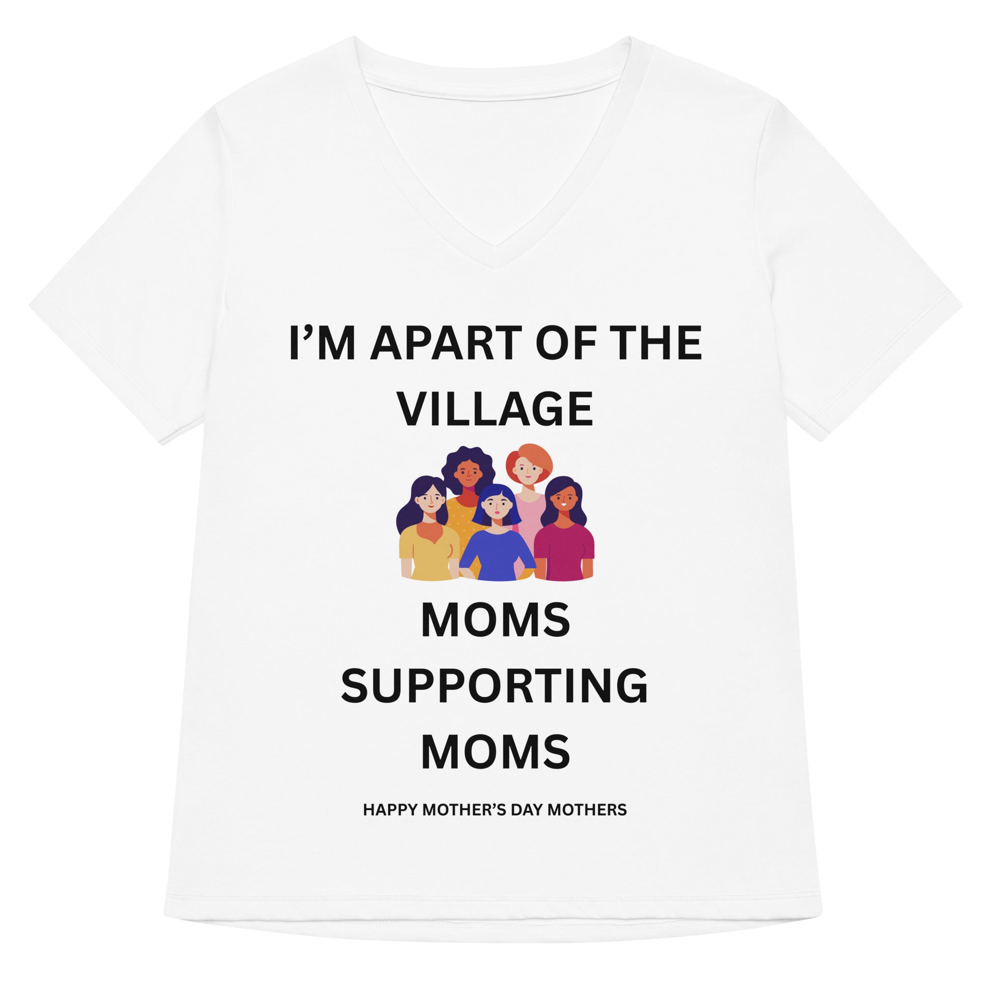 Mother's Day Relaxed V-Neck T Shirt