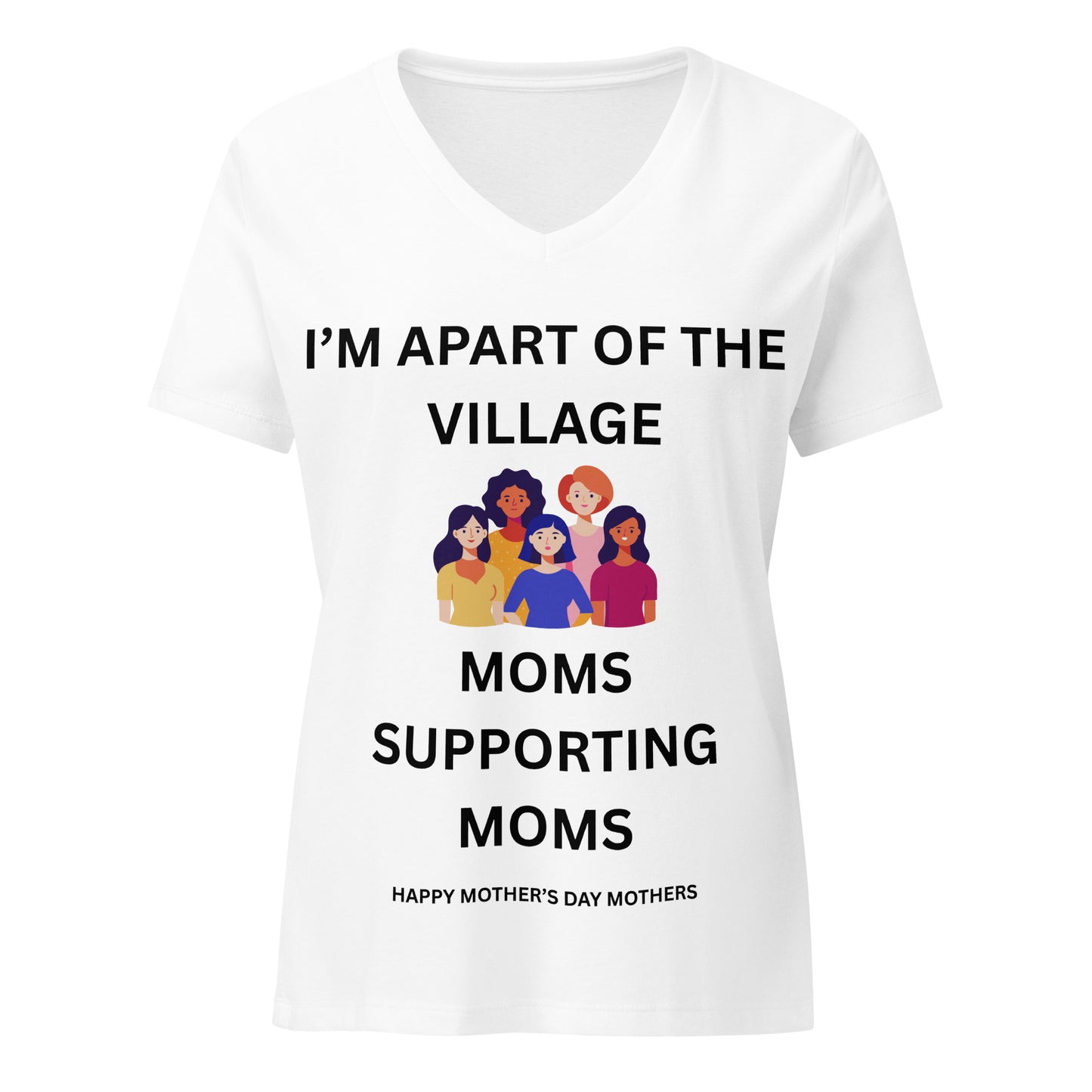 Mother's Day Relaxed V-Neck T Shirt
