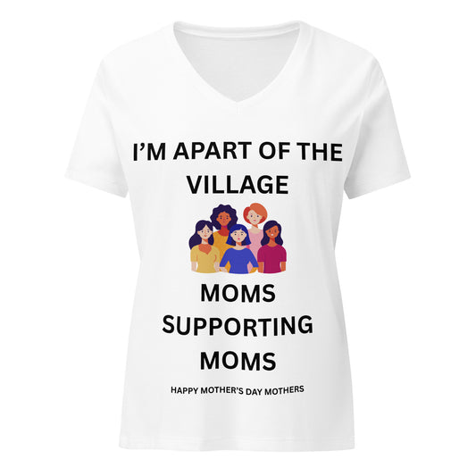 Mother's Day Relaxed V-Neck T Shirt